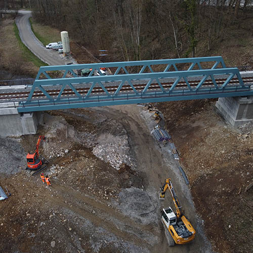 Erneuerung der Eisenbahnüberführung Burgstetten